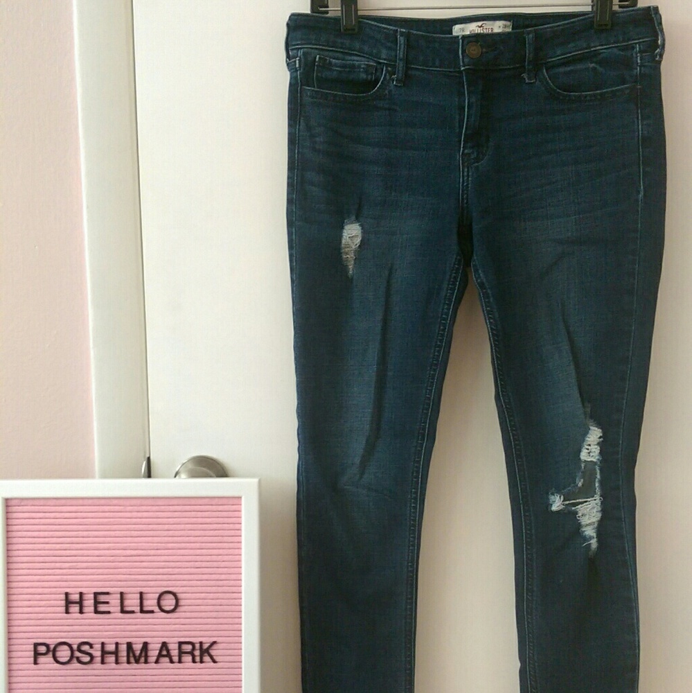 Hollister Low-Rise Distressed Jeans